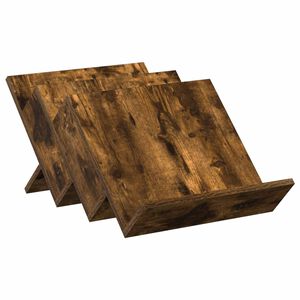 vidaXL &Eacute;tag&egrave;re &agrave; magazines avec &eacute;tag&egrave;re Ch&ecirc;ne fum&eacute; 53 x 40 x 28,5 cm
