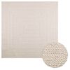 vidaXL Tapis ZIZUR cr&egrave;me 200x200 cm aspect de jute int&eacute;rieur ext&eacute;rieur