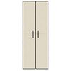 vidaXL Armoire &agrave; chaussures Cr&egrave;me 60x30x166 cm Tissu