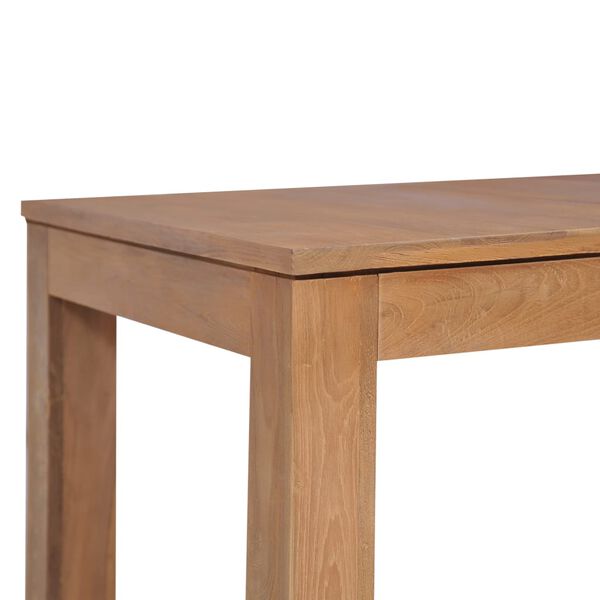 vidaXL Table &agrave; d&icirc;ner Bois de teck et finition naturelle 180x90x76 cm