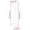 vidaXL Poign&eacute;es d'armoire 20 pcs dor&eacute; 96 mm acier inoxydable