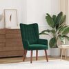 vidaXL fauteuil Vert fonc&eacute; 63 x 67 x 94 cm Velours