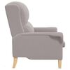vidaXL fauteuil Gris clair 76 x 94 x 102 cm Tissu en Sherpa doux