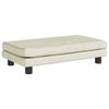 vidaXL Lit pour chien avec extension cr&egrave;me 100x50x30 cm velours