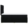 vidaXL Sommier &agrave; lattes de lit et matelas Noir 80x200 cm Tissu