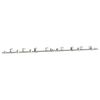 vidaXL Kit fixation porte coulissante 366 cm Acier inoxydable Argent&eacute;