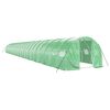 vidaXL Serre avec cadre en acier vert 72 m&sup2; 24x3x2 m