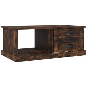 vidaXL Table basse Ch&ecirc;ne fum&eacute; 90x50x35 cm Bois d'ing&eacute;nierie