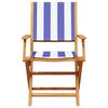 vidaXL Chaises de jardin pliantes lot de 4 tissu et bois massif