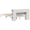vidaXL Lit biblioth&egrave;que sans matelas blanc 120x200 cm bois pin massif