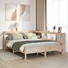 vidaXL Lit biblioth&egrave;que sans matelas 150x200 cm bois massif de pin