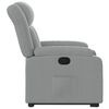 vidaXL Fauteuil inclinable Gris clair Tissu