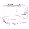 vidaXL Coussins de palette lot de 3 rose tissu Oxford