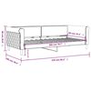 vidaXL Lit de repos sans matelas gris fonc&eacute; 90x200 cm velours