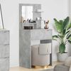 vidaXL Tables de maquillage pour chambre Gris b&eacute;ton 80 x 39,6 x 135 cm