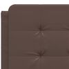 vidaXL Cadre de lit avec LED sans matelas Zadar marron 120x200 cm