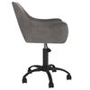 vidaXL Chaises pivotantes &agrave; manger lot de 4 Gris fonc&eacute; Velours