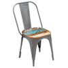 vidaXL Chaises &agrave; manger lot de 2 bois de r&eacute;cup&eacute;ration massif