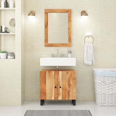 vidaXL Ensemble de meubles de salle de bain 2 pcs bois massif d'acacia