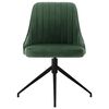 vidaXL Chaises &agrave; manger lot de 6 vert fonc&eacute; velours
