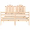 vidaXL Cadre de lit sans matelas 140x200 cm bois massif