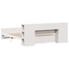 vidaXL Lit biblioth&egrave;que sans matelas blanc 180x200 cm bois pin massif