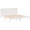 vidaXL Cadre de lit extra long sans matelas 180x220 cm bois massif