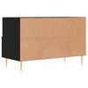 vidaXL Meuble TV Noir 80x36x50 cm Bois d'ing&eacute;nierie