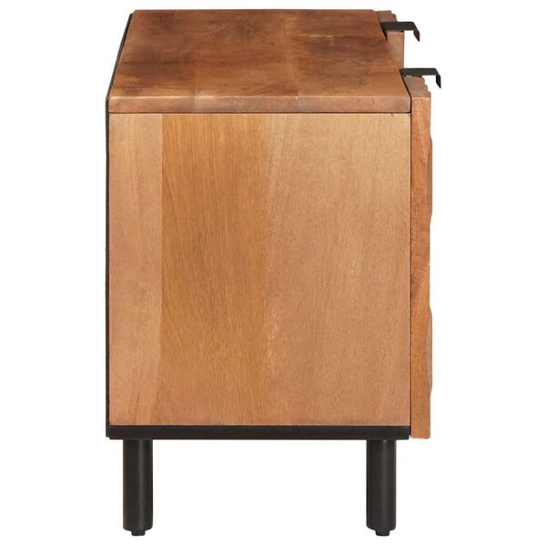vidaXL Meuble TV avec &eacute;tag&egrave;re Finition Acacia Brun 105 x 33 x 46 cm