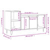 vidaXL Meuble TV Ch&ecirc;ne sonoma 100x35x55 cm Bois d'ing&eacute;nierie
