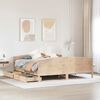 vidaXL Cadre de lit sans matelas 200x200 cm bois massif de pin