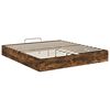 vidaXL Cadre de lit ottoman avec stockage Ch&ecirc;ne fum&eacute; 193 x 120 x 25 cm