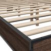 vidaXL Cadre de lit sans matelas ch&ecirc;ne marron 120x200 cm