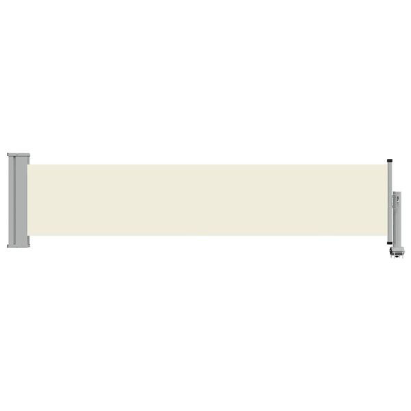 vidaXL Auvent lat&eacute;ral r&eacute;tractable de patio 60x300 cm Cr&egrave;me