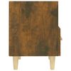 vidaXL Table de chevet Ch&ecirc;ne fum&eacute; 40x35x47 cm