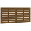 vidaXL T&ecirc;te de lit murale Marron miel 146x3x63 cm Bois massif de pin