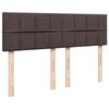 vidaXL Sommier &agrave; lattes de lit avec matelas Marron fonc&eacute; 140x190 cm