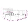 vidaXL Cadre de lit sans matelas bois massif 160x200 cm