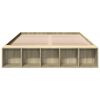 vidaXL Cadre de lit sans matelas ch&ecirc;ne sonoma 140x200 cm