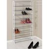 HI &Eacute;tag&egrave;re &agrave; chaussures ondul&eacute;e pour 40 paires Blanc