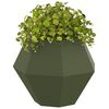 vidaXL Jardini&egrave;re 2 pcs Vert olive 50 x 50 x 40 cm Acier