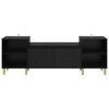 vidaXL Meuble TV Ch&ecirc;ne noir 160 x 35 x 55 cm Bois d'ing&eacute;nierie