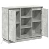 vidaXL Buffet LED Gris béton 90 x 32 x 75 cm Bois d'ingénierie