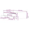 vidaXL Cadre de lit sans matelas gris b&eacute;ton 90x190 cm
