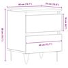 vidaXL Cabinet de chevet avec tiroir ch&ecirc;ne artisanal 40 x 35 x 50 cm