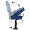 vidaXL Ensemble de si&egrave;ges de bateau pliables lot de 2 dossier haut