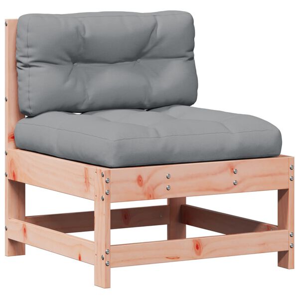 vidaXL Salon de jardin 6 pcs avec coussins bois massif Douglas