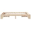 vidaXL Cadre de lit Naturel 140 x 190 cm Pin massif