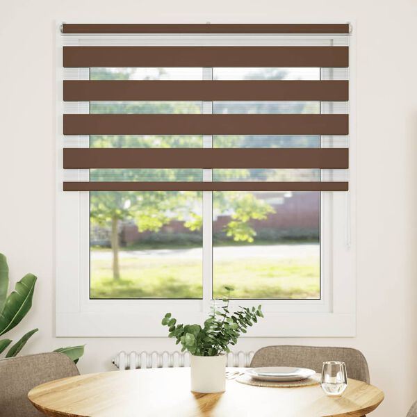 vidaXL Store z&egrave;bre marron 130x100cm largeur du tissu 125,9cm polyester