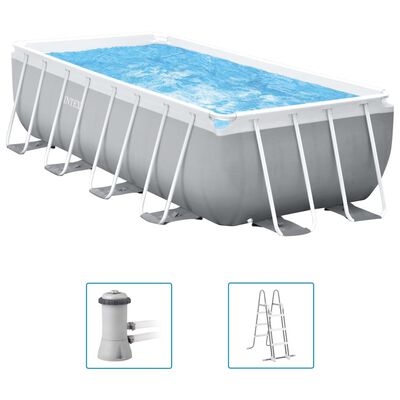 Intex Ensemble de piscine Prism Frame rectangulaire 400x200x122 cm